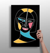 Line Art V10 Aluminum Print.